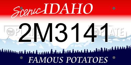 2M3141 Idaho License Plate