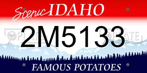 2M5133 Idaho License Plate