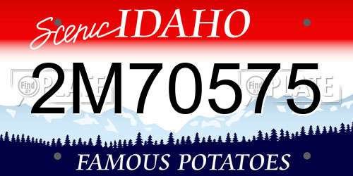 2M70575 Idaho License Plate