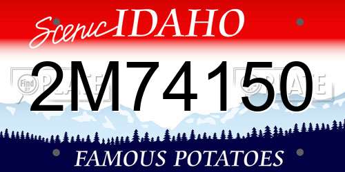 2M74150 Idaho License Plate