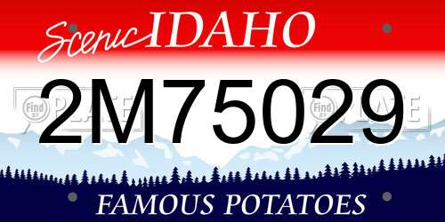 2M75029 Idaho License Plate