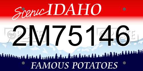 2M75146 Idaho License Plate