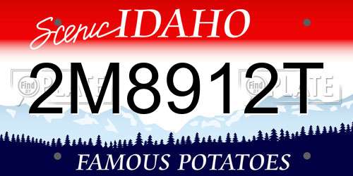 2M8912T Idaho License Plate