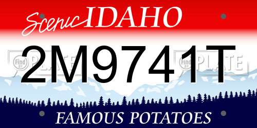 2M9741T Idaho License Plate