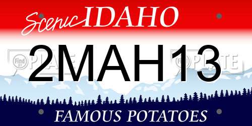 2MAH13 Idaho License Plate