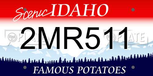 2MR511 Idaho License Plate