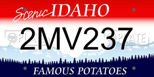 2MV237 Idaho License Plate