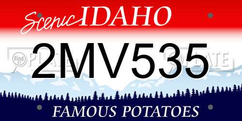 2MV535 Idaho License Plate