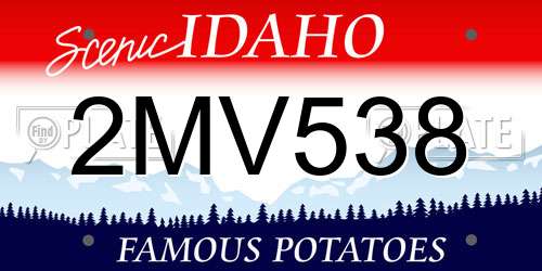 2MV538 Idaho License Plate