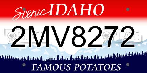 2MV8272 Idaho License Plate