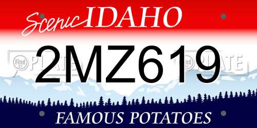 2MZ619 Idaho License Plate