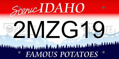 2MZG19 Idaho License Plate