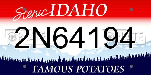 2N64194 Idaho License Plate