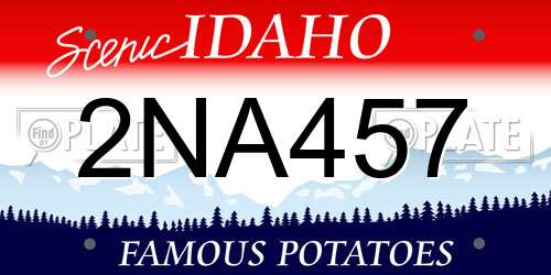 2NA457 Idaho License Plate