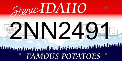 2NN2491 Idaho License Plate