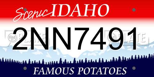 2NN7491 Idaho License Plate