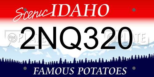 2NQ320 Idaho License Plate