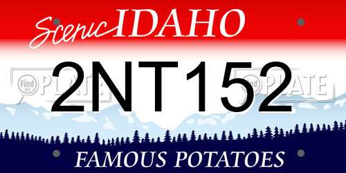 2NT152 Idaho License Plate