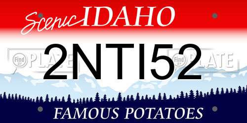 2NTI52 Idaho License Plate