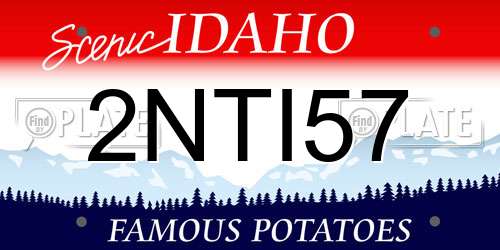 2NTI57 Idaho License Plate