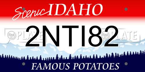 2NTI82 Idaho License Plate