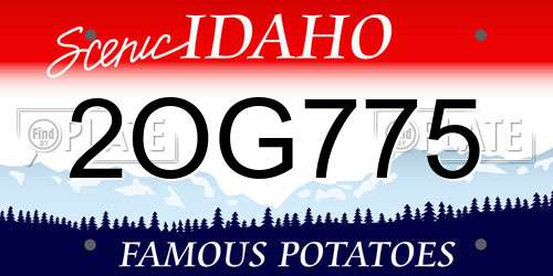 2OG775 Idaho License Plate