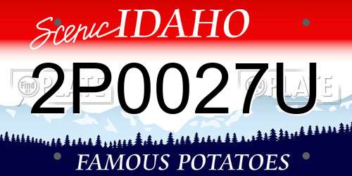 2P0027U Idaho License Plate