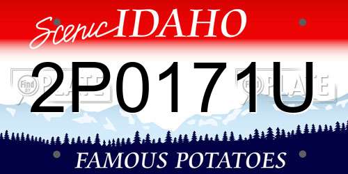 2P0171U Idaho License Plate