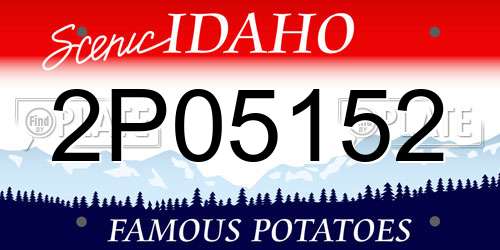 2P05152 Idaho License Plate