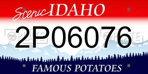 2P06076 Idaho License Plate