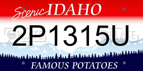 2P1315U Idaho License Plate