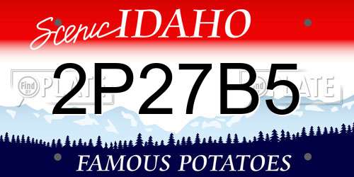 2P27B5 Idaho License Plate