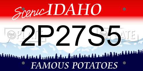2P27S5 Idaho License Plate