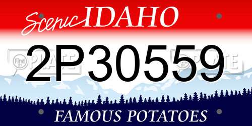 2P30559 Idaho License Plate