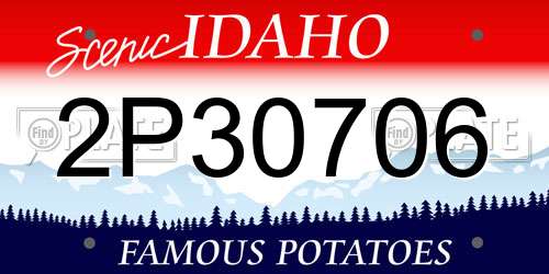 2P30706 Idaho License Plate