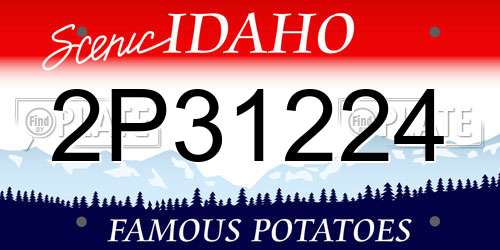2P31224 Idaho License Plate