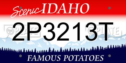 2P3213T Idaho License Plate