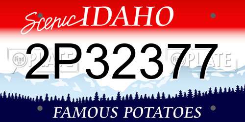 2P32377 Idaho License Plate