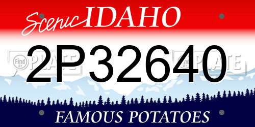 2P32640 Idaho License Plate