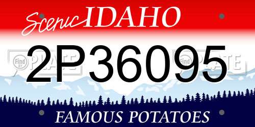 2P36095 Idaho License Plate