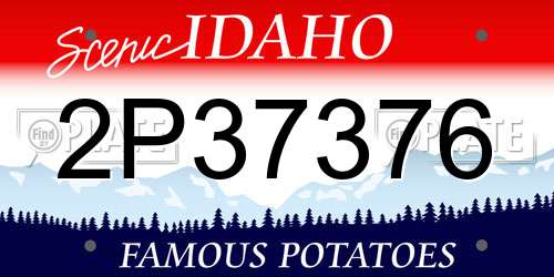 2P37376 Idaho License Plate