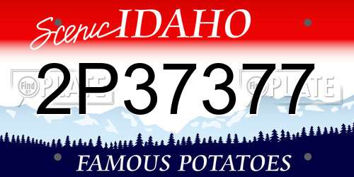 2P37377 Idaho License Plate