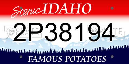 2P38194 Idaho License Plate