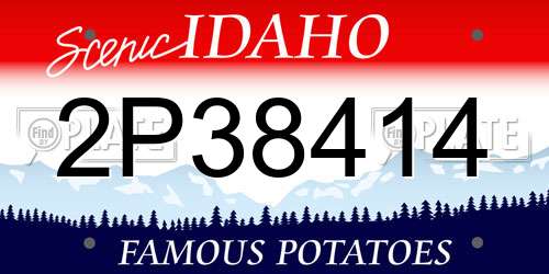 2P38414 Idaho License Plate