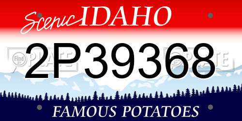 2P39368 Idaho License Plate