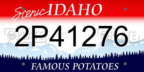 2P41276 Idaho License Plate