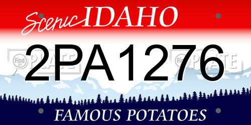 2PA1276 Idaho License Plate