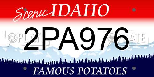 2PA976 Idaho License Plate