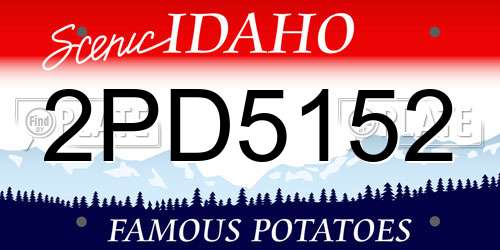 2PD5152 Idaho License Plate