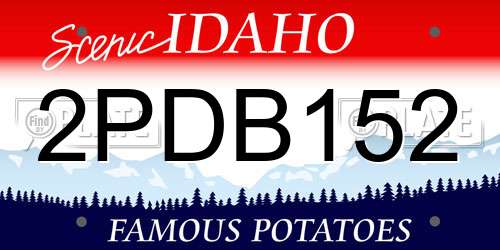 2PDB152 Idaho License Plate
